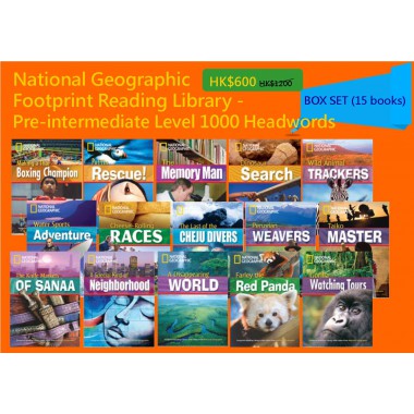 National Geographic Footprint Reading Library - Pre-intermediate Level 1000 Headwords (Box Set - 15 books)